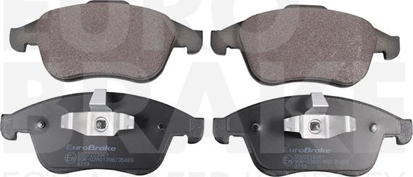 Eurobrake 5502223961 - Brake Pad Set, disc brake autospares.lv