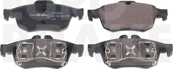 Eurobrake 5502223967 - Brake Pad Set, disc brake autospares.lv