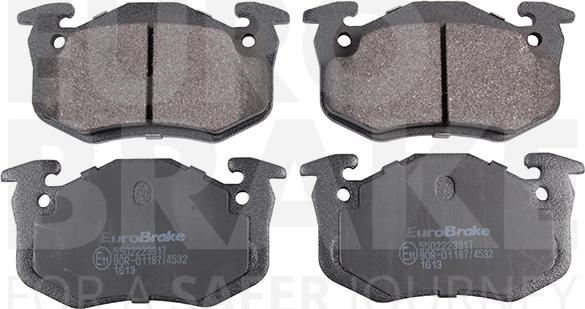 Eurobrake 5502223917 - Brake Pad Set, disc brake autospares.lv