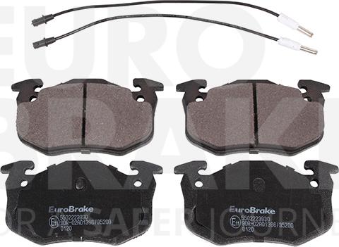 Eurobrake 5502223930 - Brake Pad Set, disc brake autospares.lv