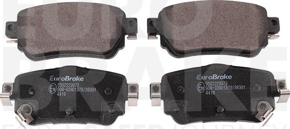 Eurobrake 5502223973 - Brake Pad Set, disc brake autospares.lv