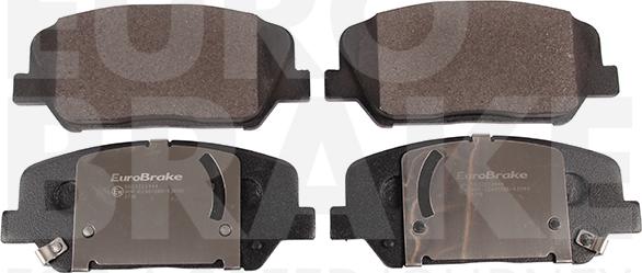 Eurobrake 5502223444 - Brake Pad Set, disc brake autospares.lv