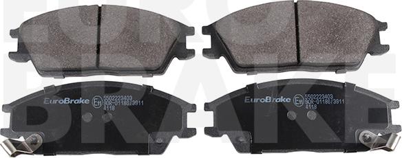 Eurobrake 5502223403 - Brake Pad Set, disc brake autospares.lv