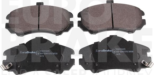 Eurobrake 5502223429 - Brake Pad Set, disc brake autospares.lv