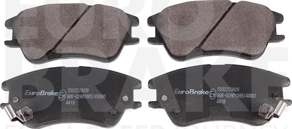 Eurobrake 5502223426 - Brake Pad Set, disc brake autospares.lv