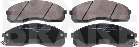 Eurobrake 5502223504 - Brake Pad Set, disc brake autospares.lv