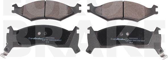 Eurobrake 5502223523 - Brake Pad Set, disc brake autospares.lv