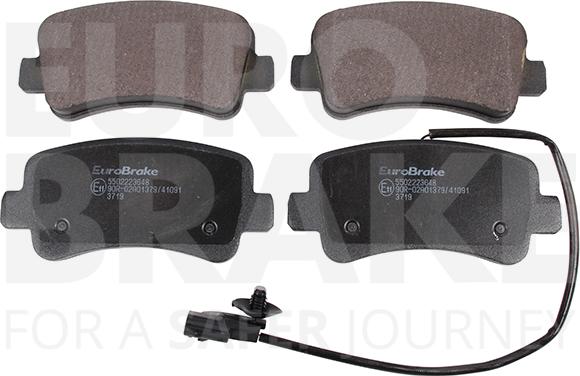 Eurobrake 5502223648 - Brake Pad Set, disc brake autospares.lv