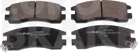 Eurobrake 5502223616 - Brake Pad Set, disc brake autospares.lv