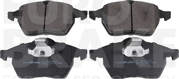 Eurobrake 5502223613 - Brake Pad Set, disc brake autospares.lv