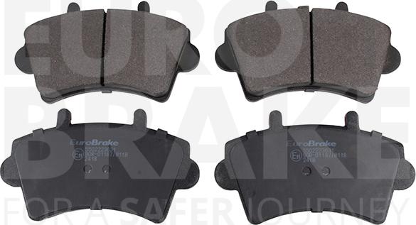 Eurobrake 5502223631 - Brake Pad Set, disc brake autospares.lv