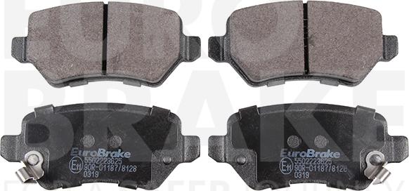 Eurobrake 5502223625 - Brake Pad Set, disc brake autospares.lv