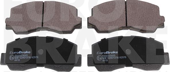 Eurobrake 5502223005 - Brake Pad Set, disc brake autospares.lv