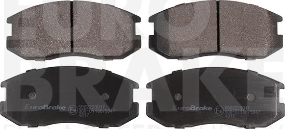 Eurobrake 5502223017 - Brake Pad Set, disc brake autospares.lv