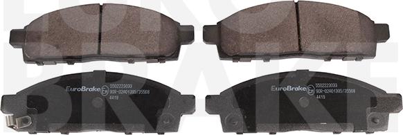 Eurobrake 5502223033 - Brake Pad Set, disc brake autospares.lv