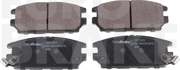 Eurobrake 5502223024 - Brake Pad Set, disc brake autospares.lv