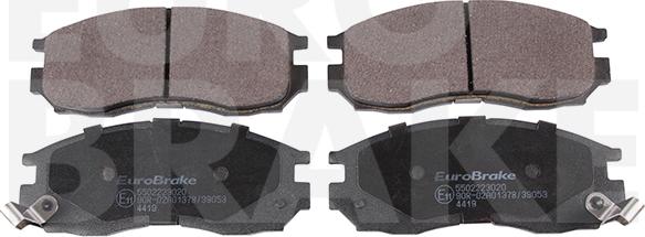 Eurobrake 5502223020 - Brake Pad Set, disc brake autospares.lv