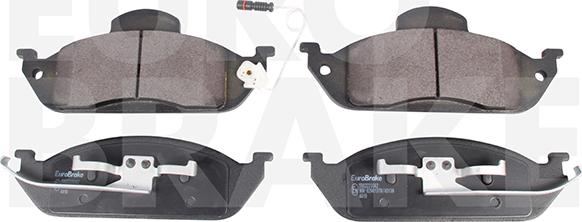 Eurobrake 5502223342 - Brake Pad Set, disc brake autospares.lv