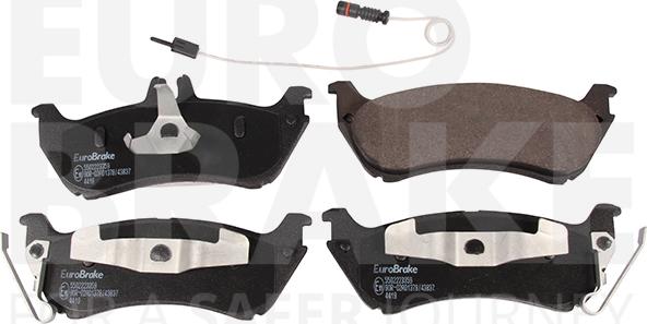 Eurobrake 5502223359 - Brake Pad Set, disc brake autospares.lv