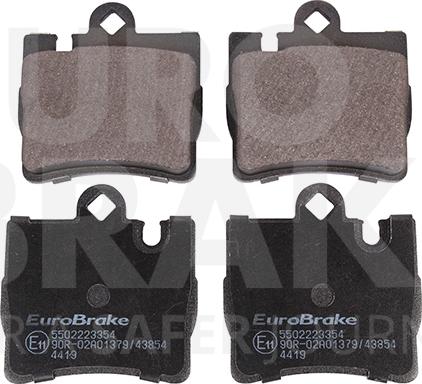 Eurobrake 5502223354 - Brake Pad Set, disc brake autospares.lv