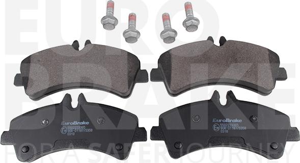 Eurobrake 5502223365 - Brake Pad Set, disc brake autospares.lv