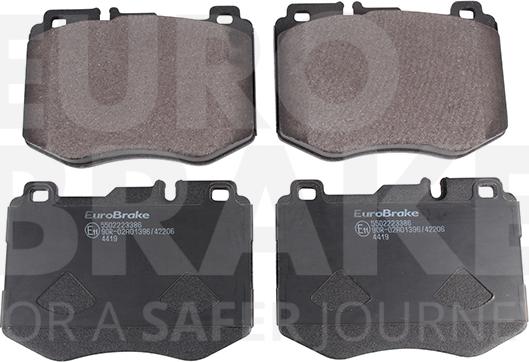 Eurobrake 5502223386 - Brake Pad Set, disc brake autospares.lv