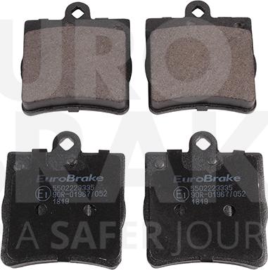 Eurobrake 5502223335 - Brake Pad Set, disc brake autospares.lv