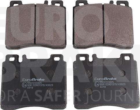 Eurobrake 5502223325 - Brake Pad Set, disc brake autospares.lv