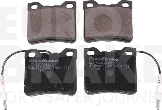 Eurobrake 5502223326 - Brake Pad Set, disc brake autospares.lv