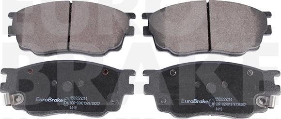 Eurobrake 5502223244 - Brake Pad Set, disc brake autospares.lv