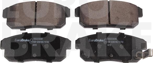 Eurobrake 5502223248 - Brake Pad Set, disc brake autospares.lv