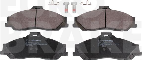 Eurobrake 5502223250 - Brake Pad Set, disc brake autospares.lv