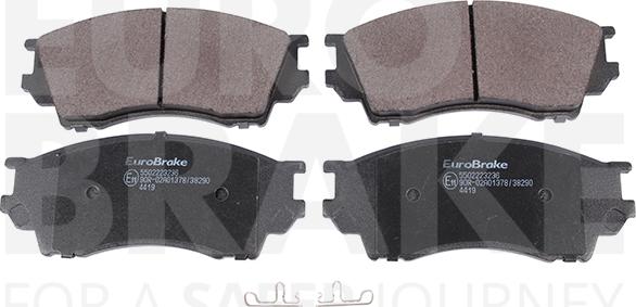 Eurobrake 5502223236 - Brake Pad Set, disc brake autospares.lv