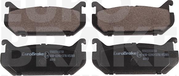 Eurobrake 5502223233 - Brake Pad Set, disc brake autospares.lv