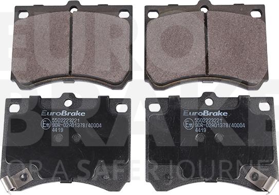 Eurobrake 5502223221 - Brake Pad Set, disc brake autospares.lv