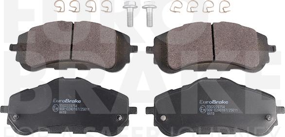 Eurobrake 5502223754 - Brake Pad Set, disc brake autospares.lv