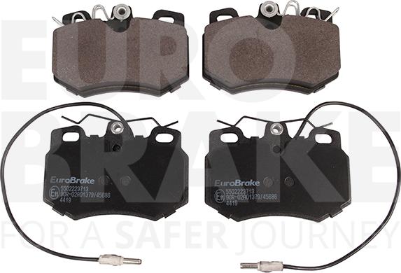 Eurobrake 5502223713 - Brake Pad Set, disc brake autospares.lv