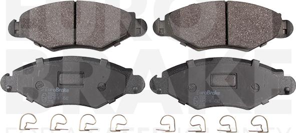 Eurobrake 5502223739 - Brake Pad Set, disc brake autospares.lv