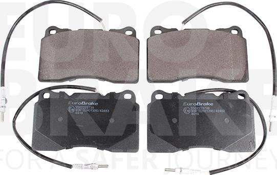 Eurobrake 5502223738 - Brake Pad Set, disc brake autospares.lv