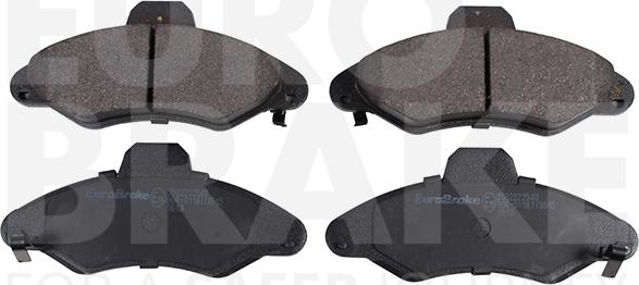 Eurobrake 5502222549 - Brake Pad Set, disc brake autospares.lv