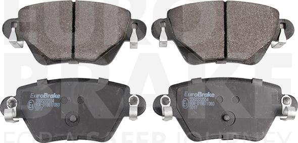 Eurobrake 5502222554 - Brake Pad Set, disc brake autospares.lv