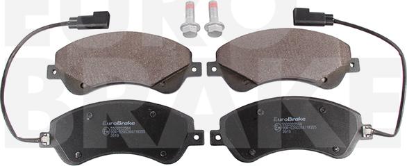 Eurobrake 5502222564 - Brake Pad Set, disc brake autospares.lv