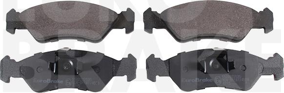 Eurobrake 5502222535 - Brake Pad Set, disc brake autospares.lv