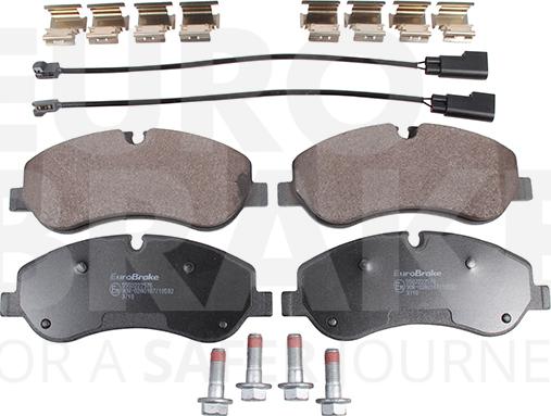 Eurobrake 5502222576 - Brake Pad Set, disc brake autospares.lv