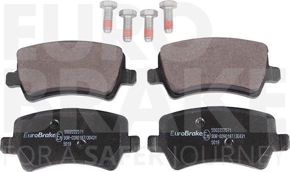 Eurobrake 5502222571 - Brake Pad Set, disc brake autospares.lv