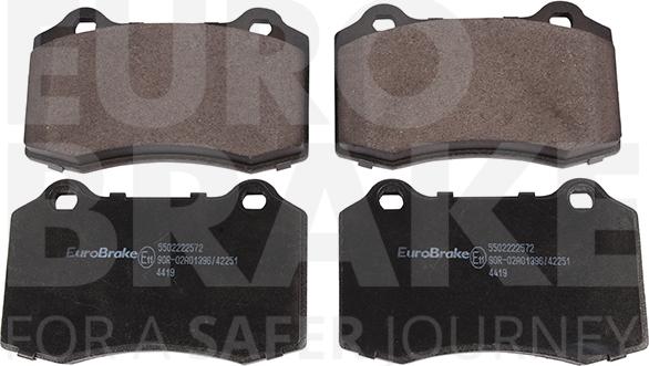 Eurobrake 5502222572 - Brake Pad Set, disc brake autospares.lv