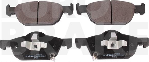 Eurobrake 5502222649 - Brake Pad Set, disc brake autospares.lv