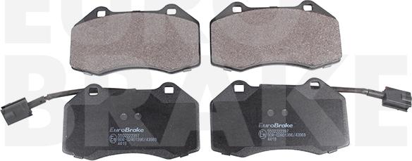 Eurobrake 5502222397 - Brake Pad Set, disc brake autospares.lv