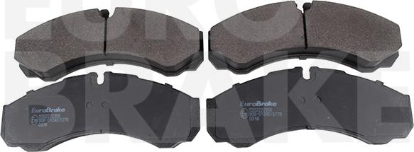 Eurobrake 5502222358 - Brake Pad Set, disc brake autospares.lv
