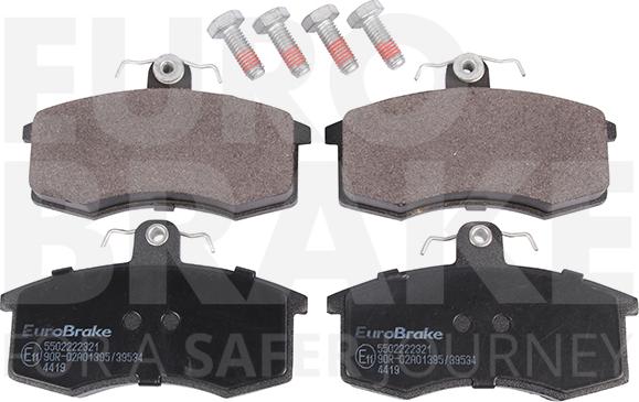 Eurobrake 5502222321 - Brake Pad Set, disc brake autospares.lv